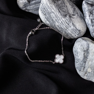 Браслет Clover Charm White