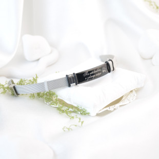 Браслет Graver Black з індивідуальним гравіюванням