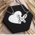 Кулони Парні Butterfly Heart