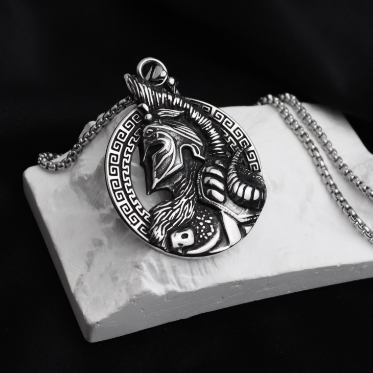 Чоловічий кулон Spartan Helmet Pendant