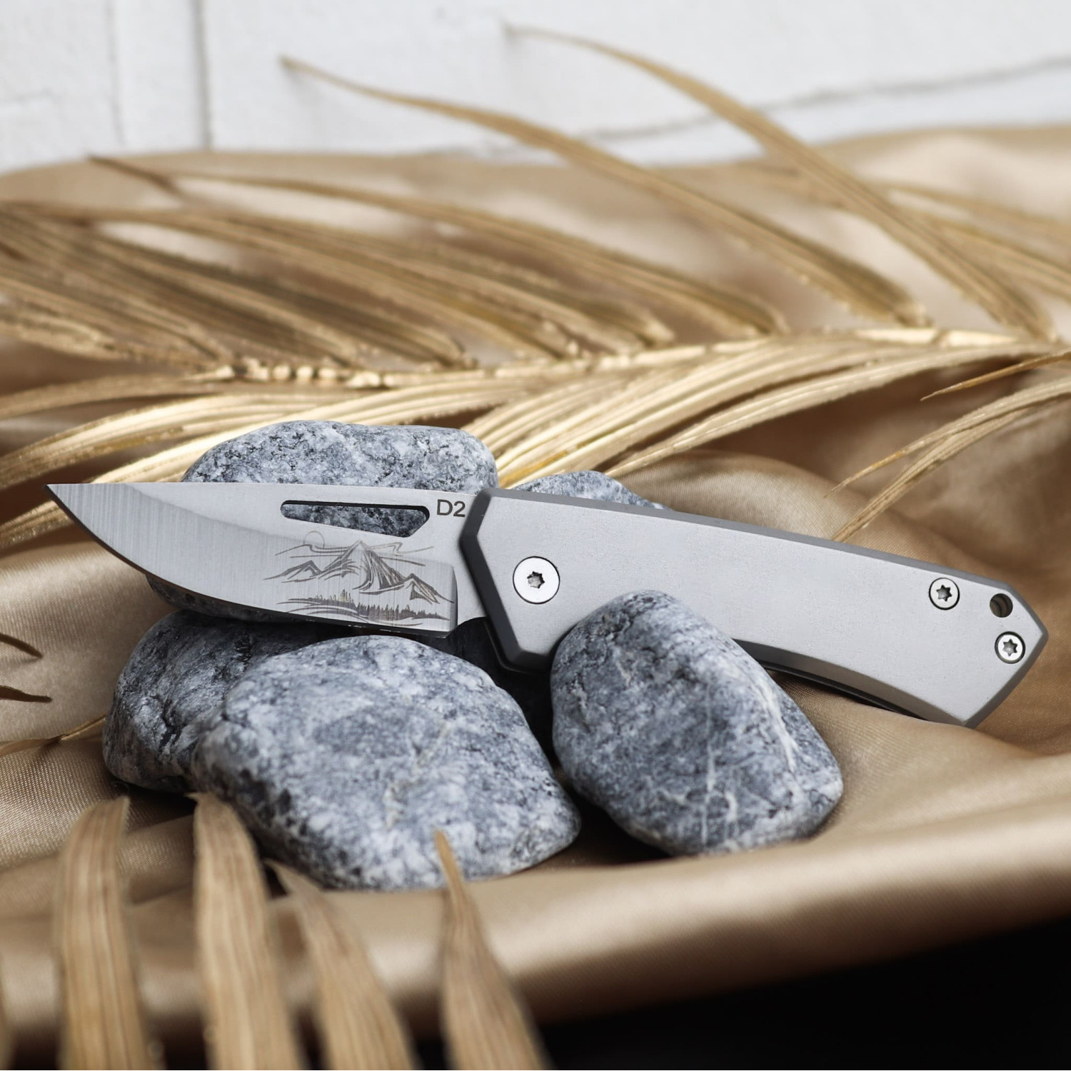 Мужской складной нож Mountain Steel