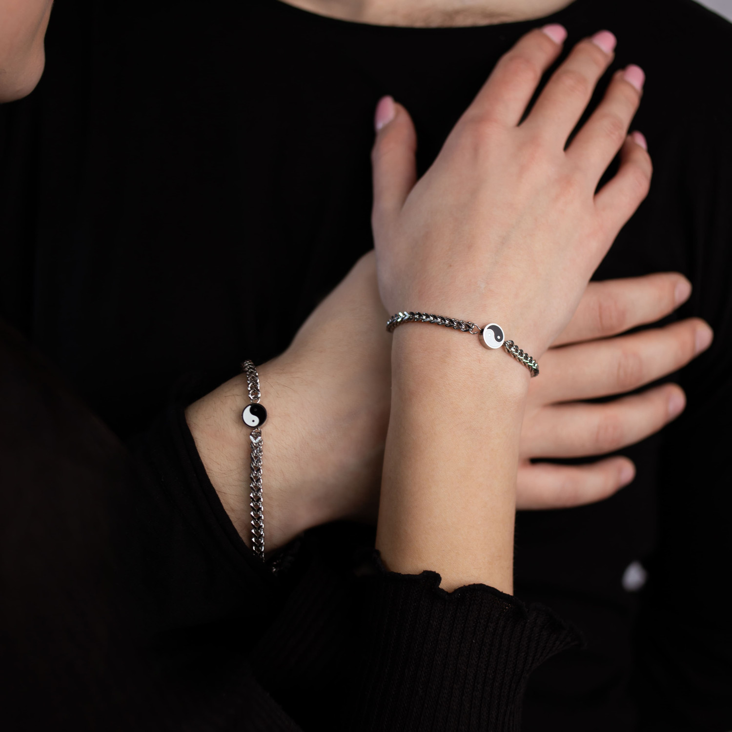 Парні Браслети Yin-Yang зі сталі