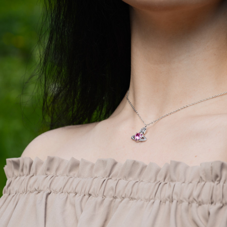 Кулон Pink star