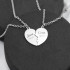 Кулони Парні Two hearts з індивідуальним гравіюванням