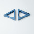 Сережки Triangle Blue