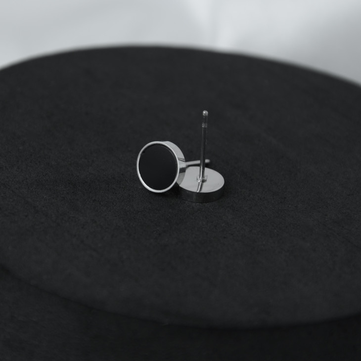 Сережки Black Circle