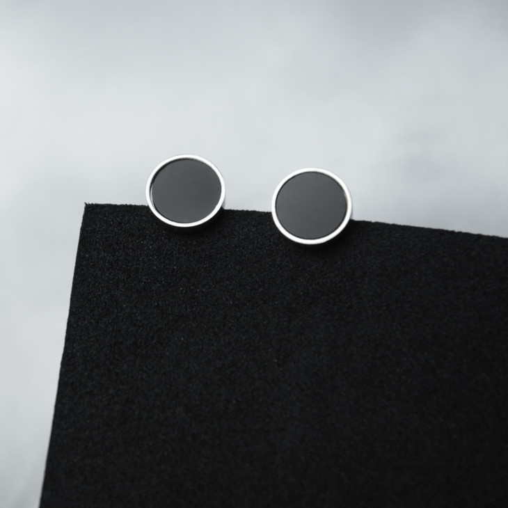 Сережки Black Circle