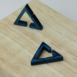 Сережки Triangle Blue