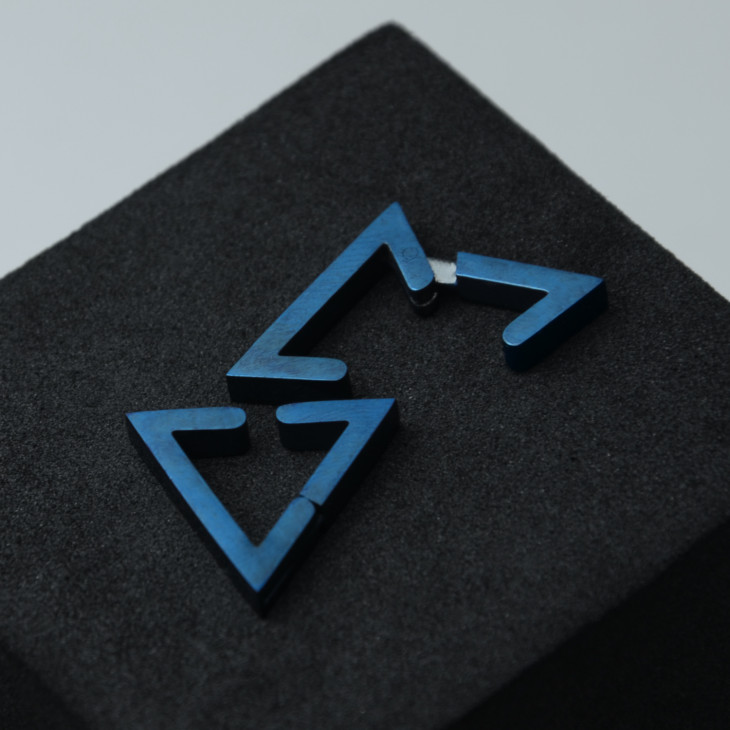 Сережки Triangle Blue