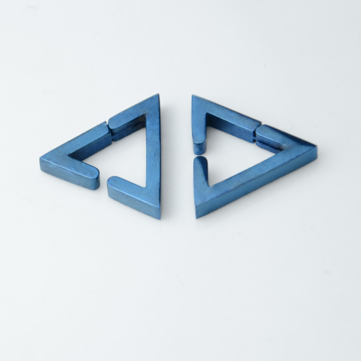 Сережки Triangle Blue