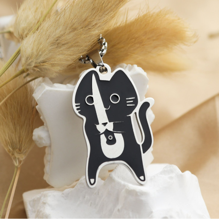 Кулон Knife  Cat