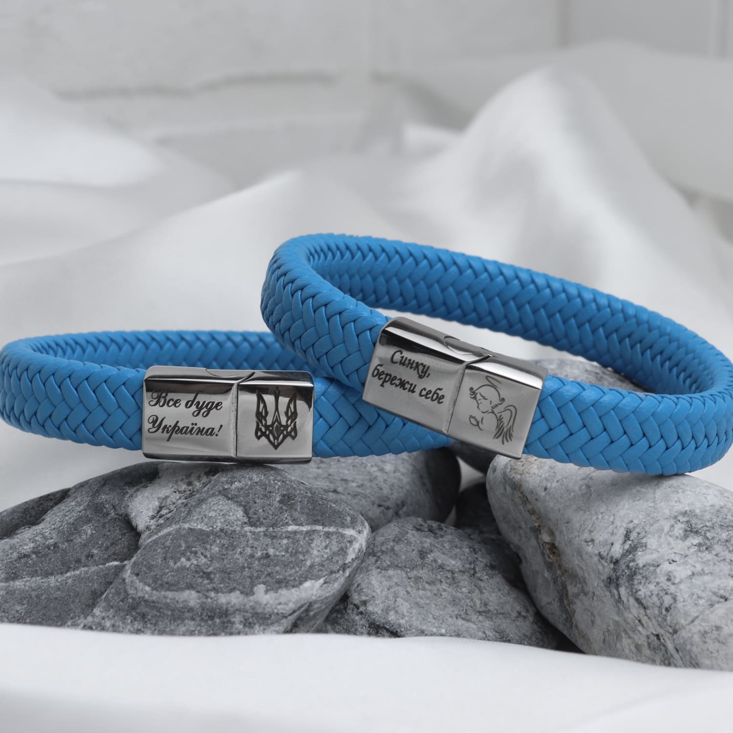 Браслет Nature Blue з індивідуальним гравіюванням